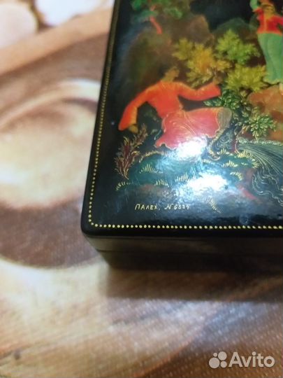 Шкатулка палех 1959г Ю.Вьюгин