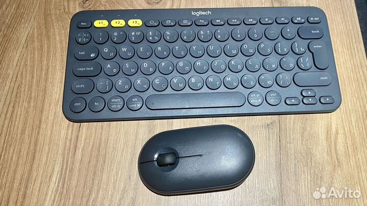 Беспроводная клавиатура и мышь logitech