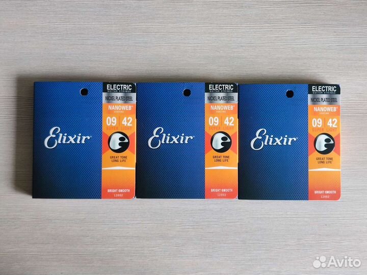 Струны Elixir для электрогитары, новые в упаковке