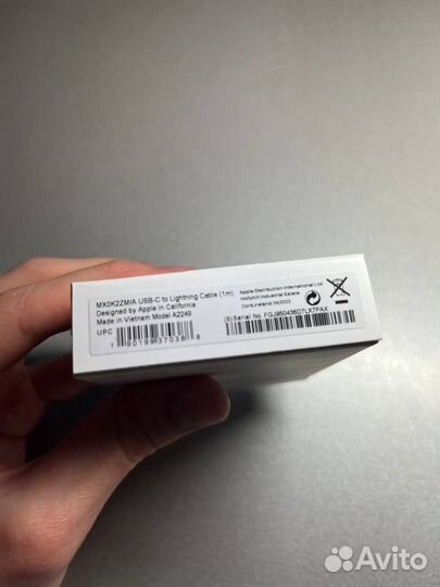 Кабель apple USB-C to Lighting оригинал