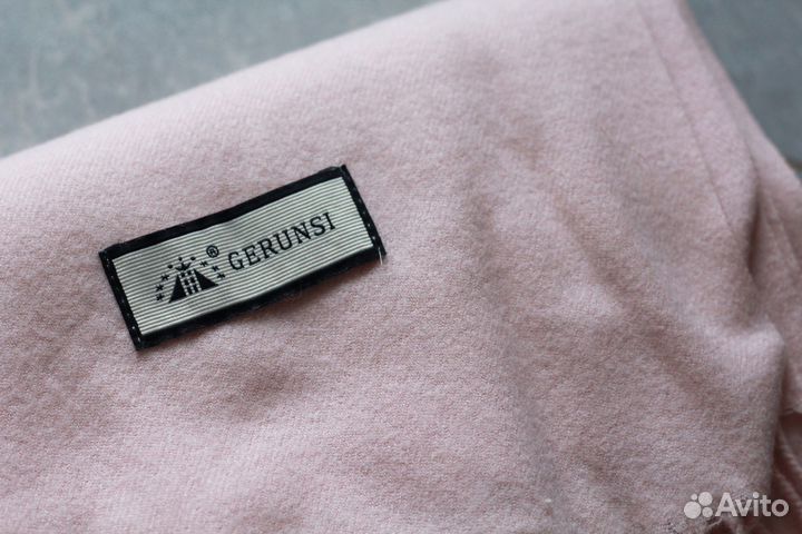 Палантин шарф светло-розовый