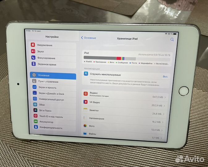 iPad mini 4 16gb wifi + sim + чехол и адаптер