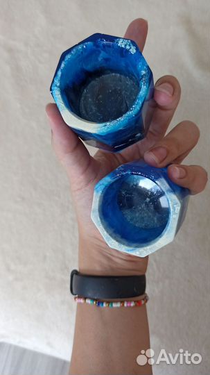 Подсвечники/кашпо из эпоксидной смолы