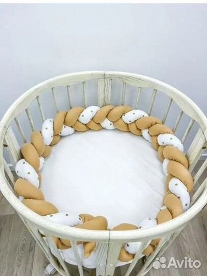 Бортик-косичка в кроватку
