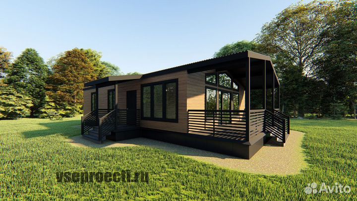 Готовый проект каркасного дома
