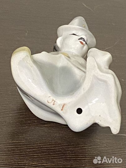 Клоун Карандаш с Кляксой фарфоровая статуэтка