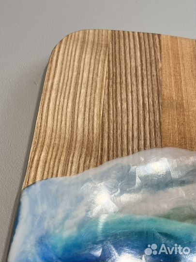 Доска разделочная с эпоксидной смолой