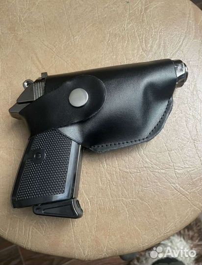 Пистолет зажигалка Walther хром