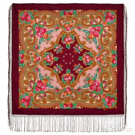 Павлопосадский платок шерсть