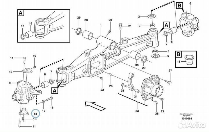 122259A1 Шкворень на экскаватор погрузчик
