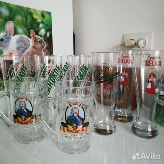 Пивные кружки, бокалы разные