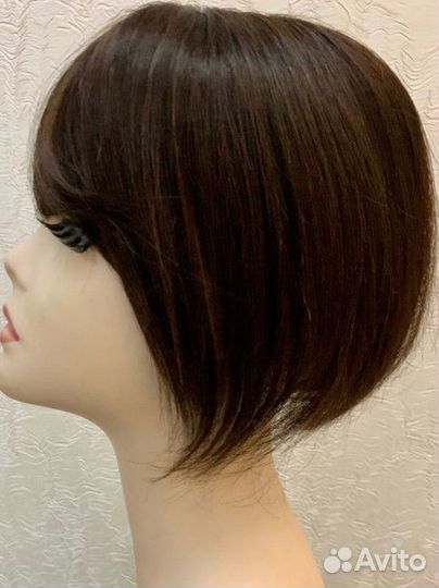 Накладка из натуральных волос+ подарок выпрямитель