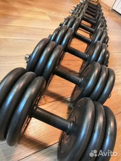 Гантели разборные, обрезиненные от 4 до 42 кг