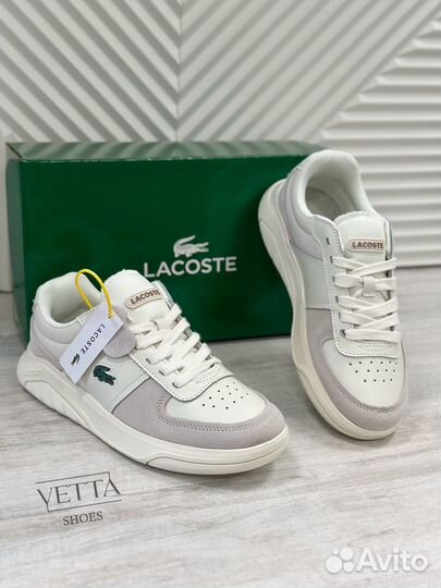 Кроссовки кеды Lacoste Натуральная кожа замша