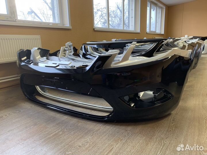 Бампер передний Ford focus 2 рестайлинг черный