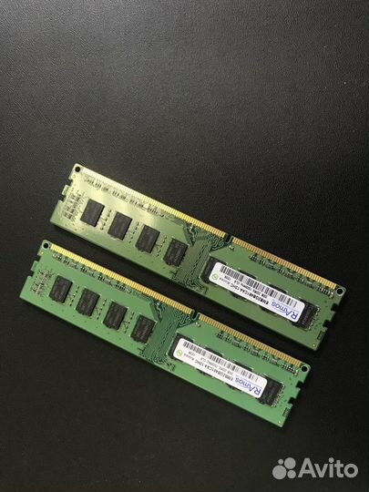 Память RAmos dimm DDR3 PC10600 1333MHz 2гб
