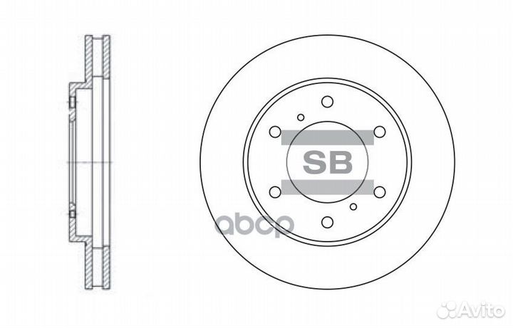 Диск тормозной mitsubishi L200 05/pajero sport