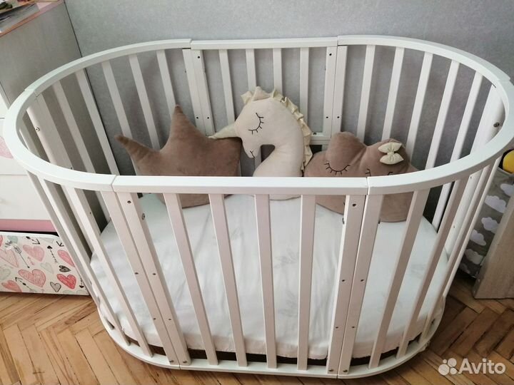 Круглая детская кроватка
