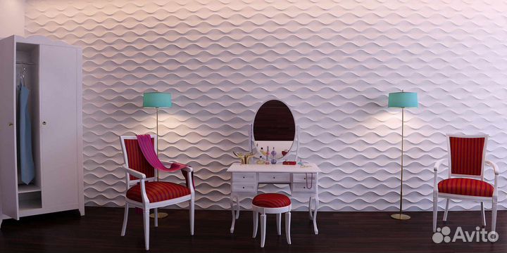 Гипсовая 3D панель 