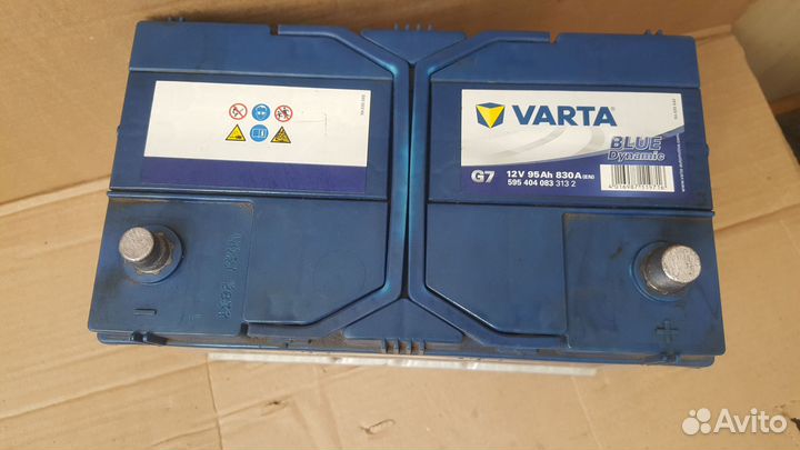 Бу аккумулятор varta G7 95Ач 830А