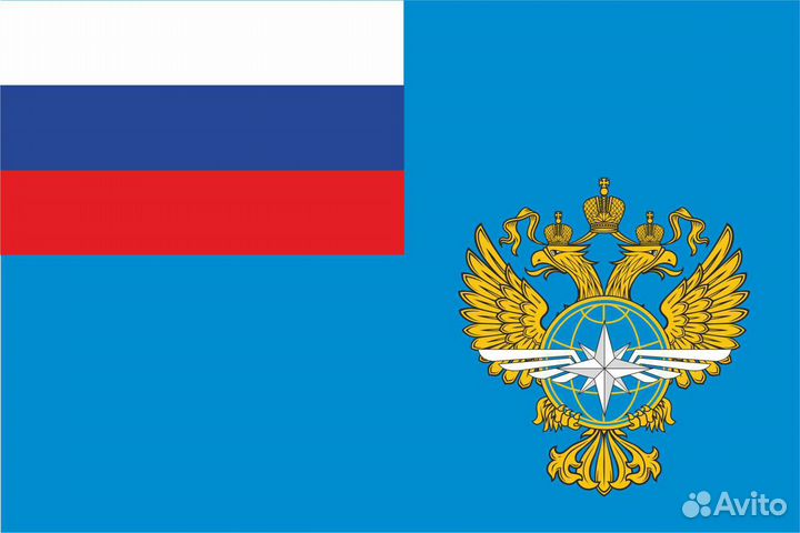 Флаг министерства транспорта РФ