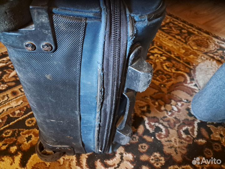 Чемодан на 2 колесах небольшой(S),тканевый