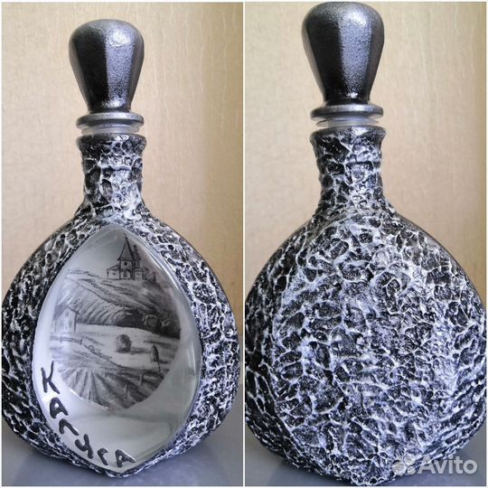 Бутылка декупаж