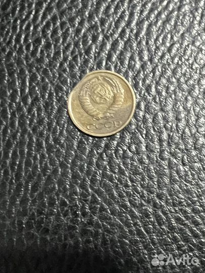 Монета 1 копейка 1981 заводской брак