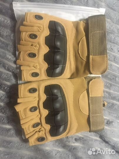 Тактические перчатки без пальцев