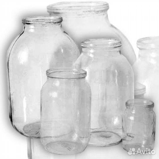 Банки и бутылки стеклянные