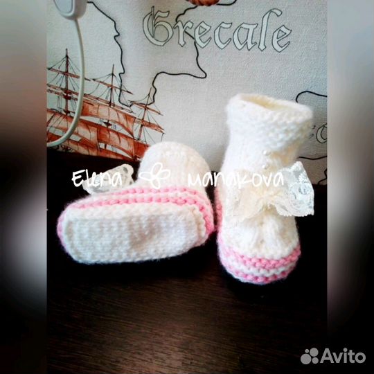 Пинетки, носочки ручная вязка