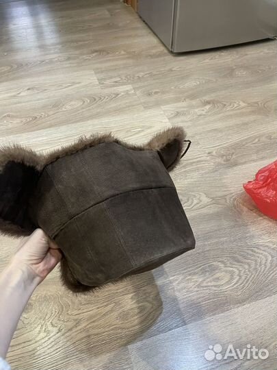 Мужская зимняя шапка, меховая, норка