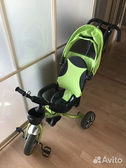 Детский велосипед с родительской ручкой