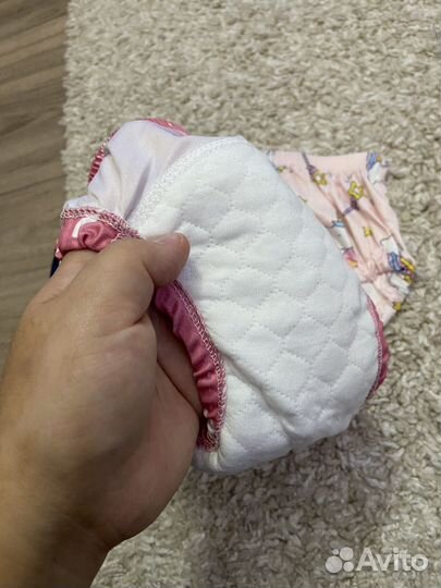 Многоразовые подгузники новые для девочки