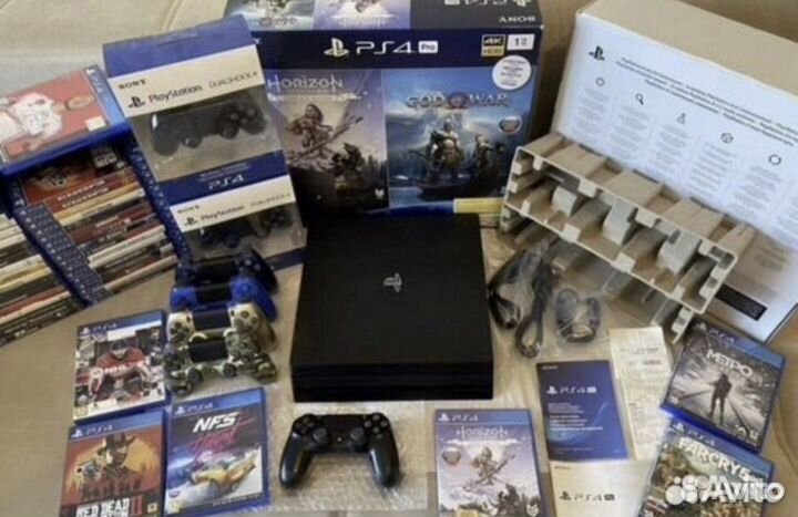 Playstation 4 PRO Ps4 Pro + игры GTA 5 RDR2 FIFA23