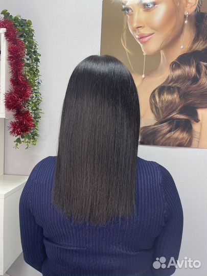 Кератиновое выпрямление волос