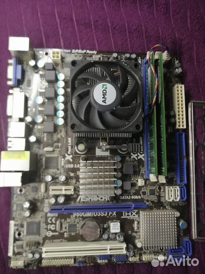 ASRock 960GM/U3S3 FX,athlon ii x2 250,4Gb ddr3