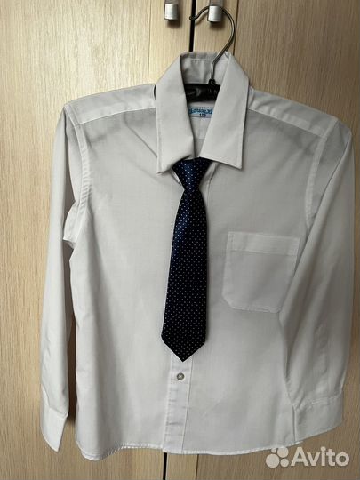 Рубашка белая 128