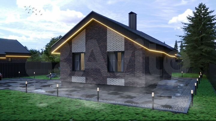 Коттедж 75 м² на участке 6 сот.