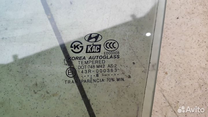 Стекло боковое двери hyundai sonata nf
