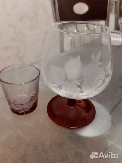 Набор новый бокалы со стопками