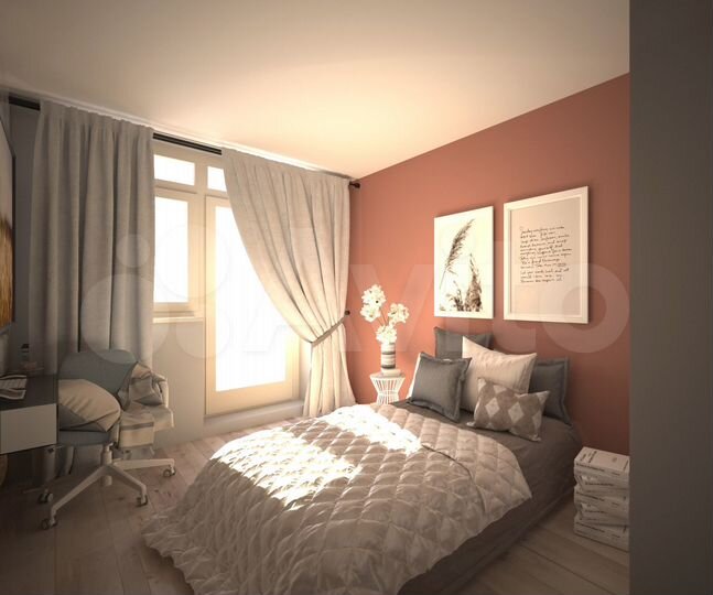 3-к. апартаменты, 50,6 м², 3/9 эт.