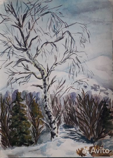 Акварельные рисунки СССР, акварель 1988-1989 гг