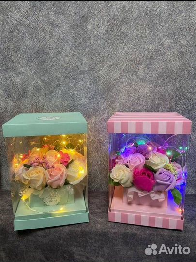 Светящиеся букеты из мыла