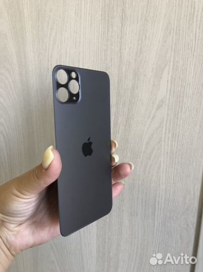 Стекло корпуса iPhone 11 Pro Max (задняя крышка)