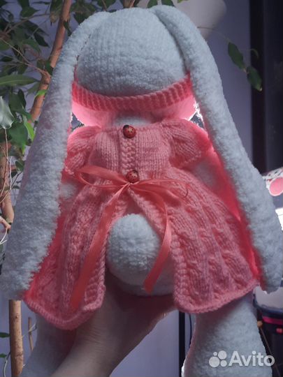 Мягкая игрушка заяц ручной работы