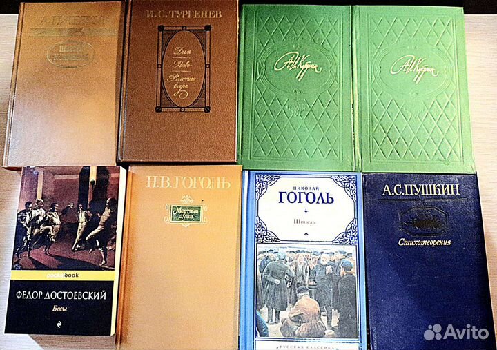 Классика русской литературы, школьная библиотека