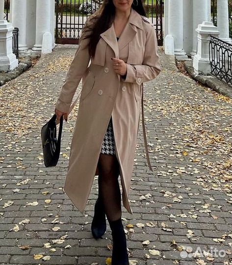 Тренч бежевый 42-44