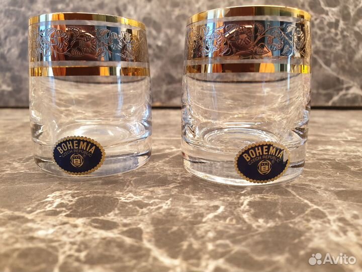 Стаканы д/виски Ideal панто платина Чехия Богемия