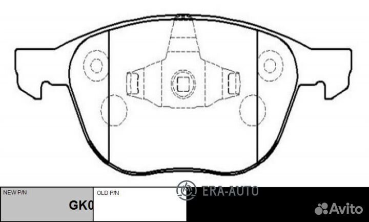 CTR GK0159 Колодки торм.пер. (старый арт. CKF-14)